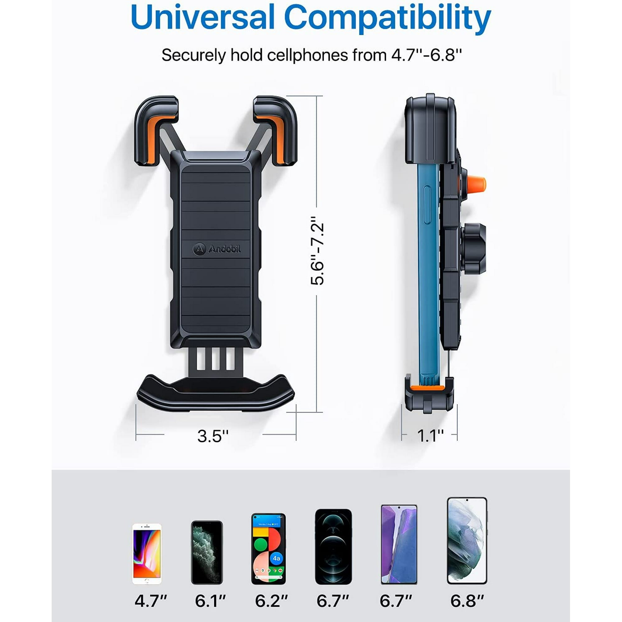 Galaxy S9 Bike Phone Mount 2.3-3.35 Wide Folding Motorcycle Phone Holder Aluminum Universal Cell Phone Bicycle Stand for iPhone 12 / iPhone 12 Pro Max Note 20 and More 4.7-6.8 Cellphone S1 Galaxy S9 Bike Phone Mount 2.3-3.35 Wide Folding Motorcycle Phone Holder Aluminum Universal Cell Phone Bicycle Stand for iPhone 12 / iPhone 12 Pro Max Note 20 and More 4.7-6.8 Cellphone S1